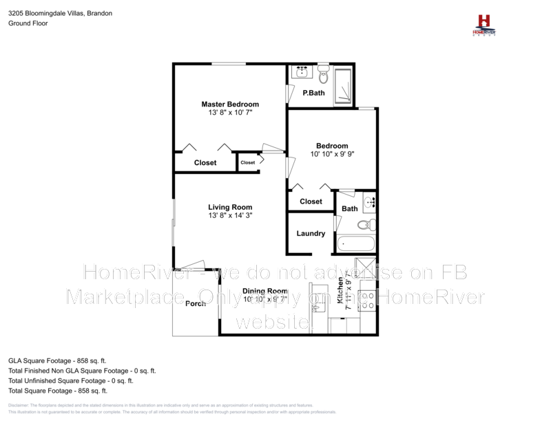 Water Included 3205 Bloomingdale Villas Ct, Brandon FL 33511 property image
