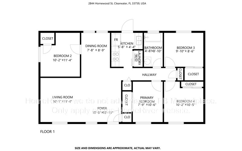 Available Now! 2844 Homewood St, Clearwater FL 33759 property image