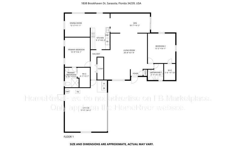 Move In Ready! - 1838 Brookhaven Dr, Sarasota FL 34239 property image
