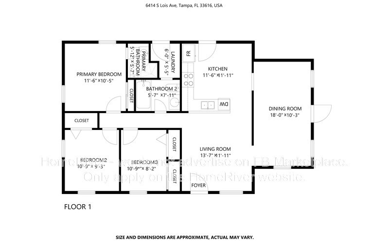 Available Now! 3 bed 2 bath South Tampa Home property image