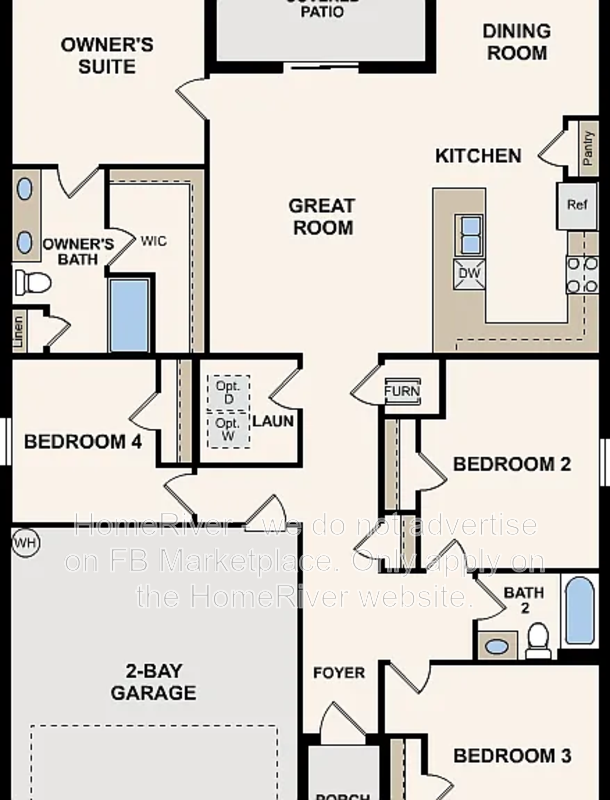 Available Now! Amazing 4 bed 2 bath home! property image