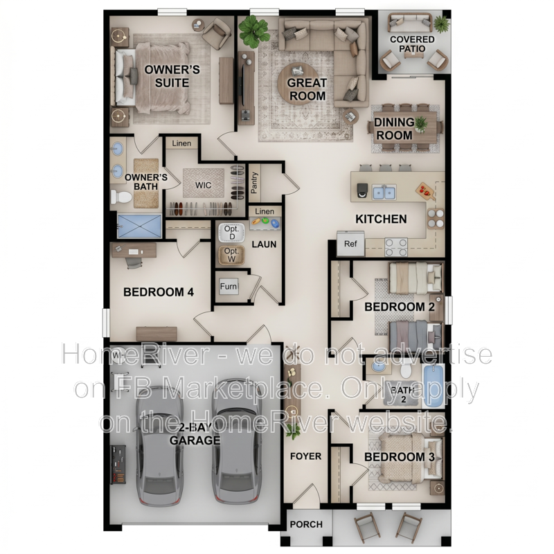 Available Now! Amazing 4 bed 2 bath home! property image