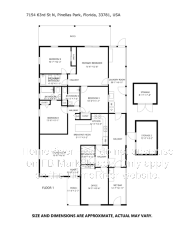 4 bedroom home with a fenced yard property image
