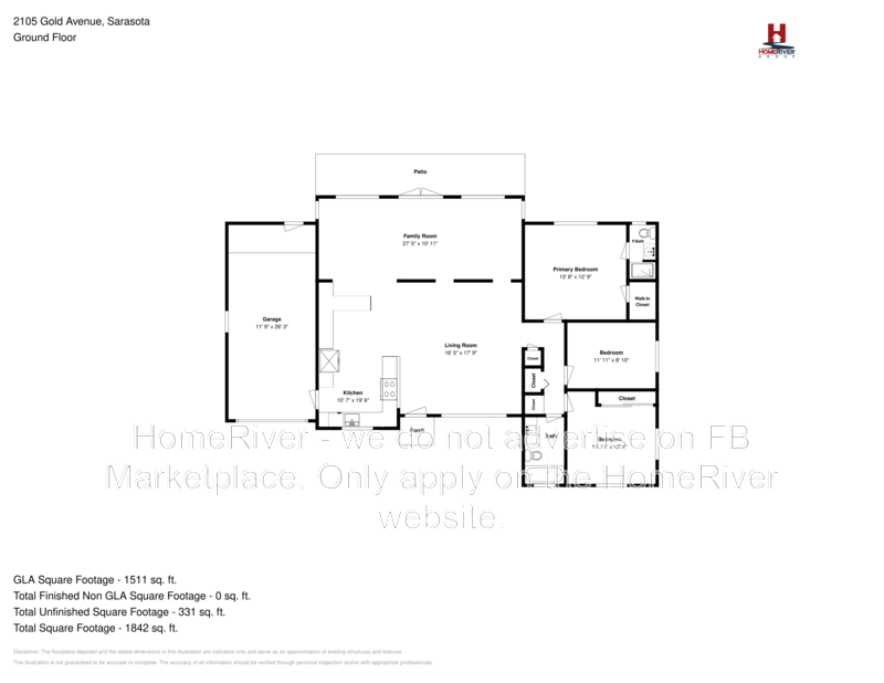 3BR Pool Home in Sarasota | Fenced Yard | Shed | No Carpet property image